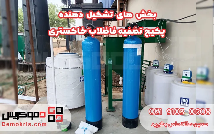 بخش های تشکیل دهنده پکیج تصفیه فاضلاب خاکستری - دموکریس