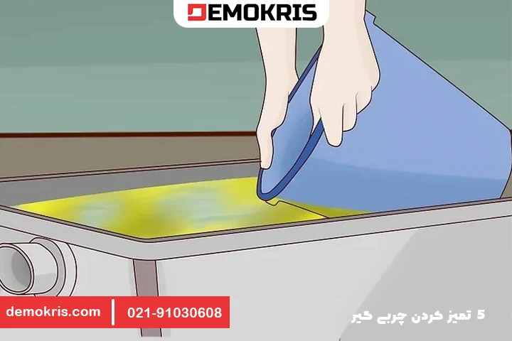 6- تخلیه آب و جامدات ته‌نشین شده