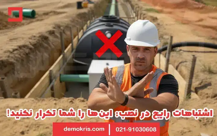 اشتباهات رایج در نصب و نحوه اتصال لوله فاضلاب به چاه - دموکریس