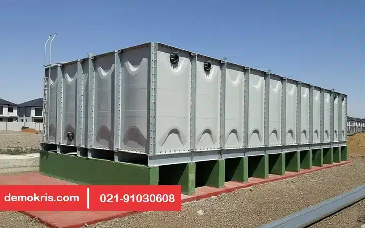 محل نصب مخزن آب شرکت دموکریس
