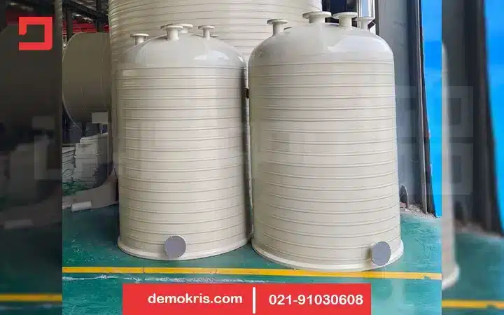 مخازن استوانه‌ای پلی پروپیلن - دموکریس