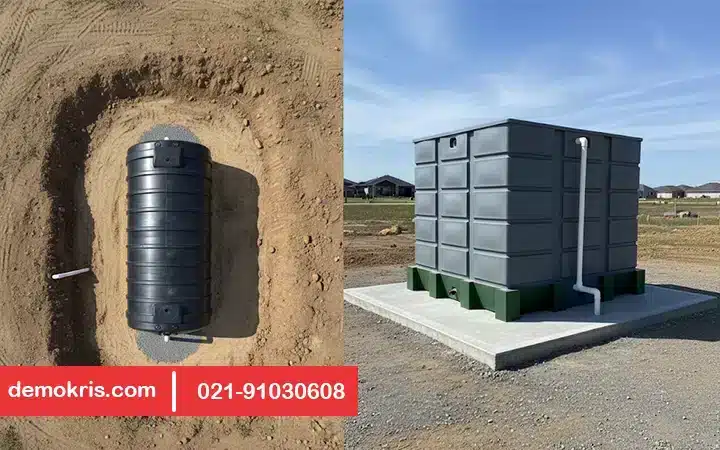 بهترین محل نصب مخزن آب روی زمین و زیر زمین - دموکریس