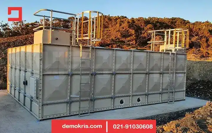 آموزش نصب مخزن آب 12 نصب مخزن آب GRP - دموکریس