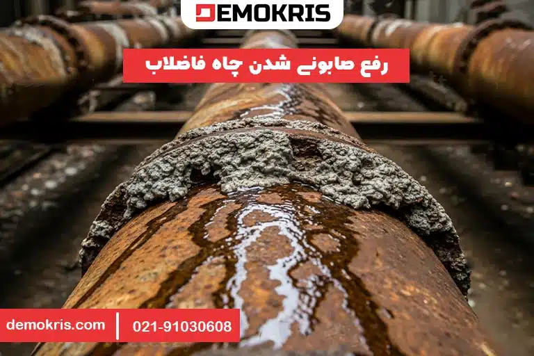 رفع صابونی شدن چاه فاضلاب - دموکریس